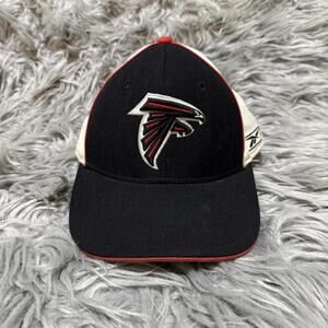 Atlanta Falcons Reebok Fitted Hat 7 3/8 Black Red NFL Men’s